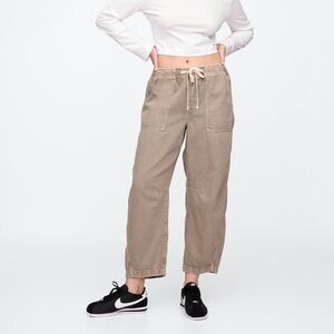 Mid Rise SuperSoft Pull-On Barrel Jeans